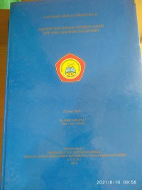 Laporan Kerja Praktek II : Sistem Informasi Pembayaran SPP SMA Wahidiyah Kediri